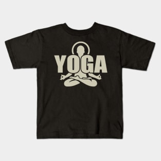 Minimalist Yoga Master Kids T-Shirt